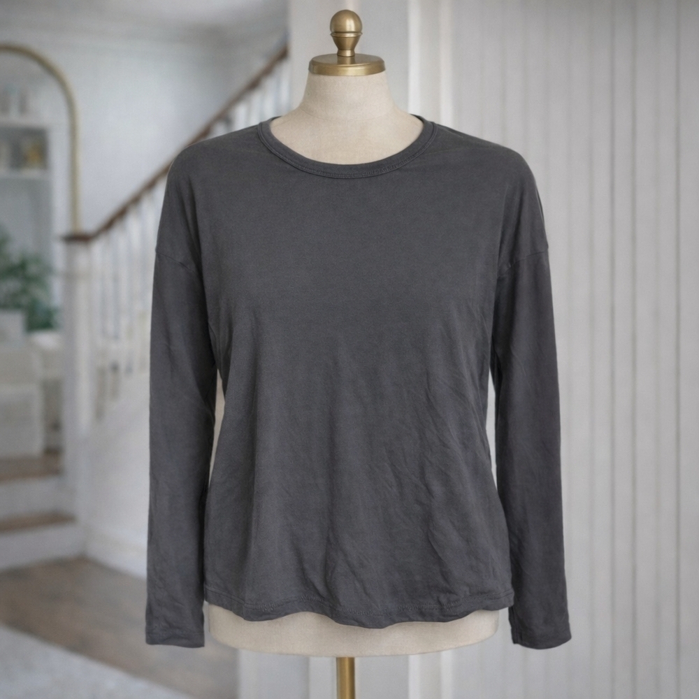 Cloth & Co. Holt Renfrew 100% Organic Cotton Charcoal Long Sleeve Shirt Medium